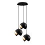 Opviq Berceste - 252-S2 Lámpara de araña Negro y Oro